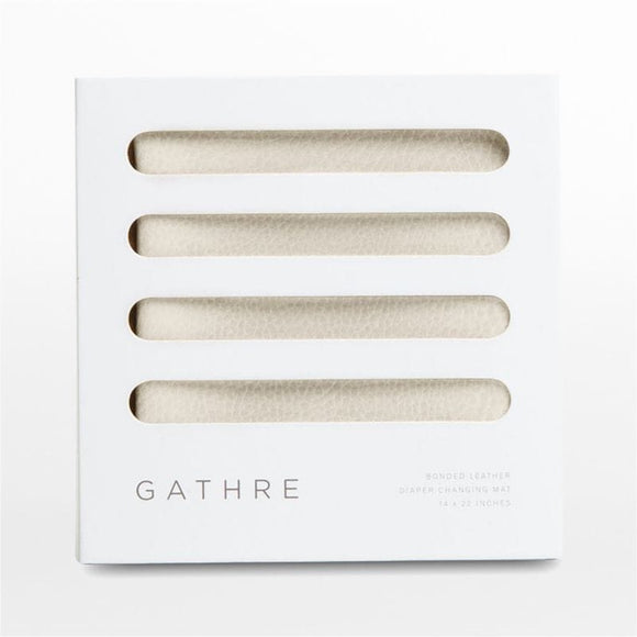 Gathre Micro+ Ivory Bonded Leather Baby Changing Pad