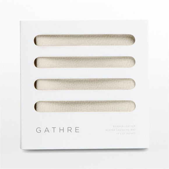 Gathre Micro+ Ivory Bonded Leather Baby Changing Pad