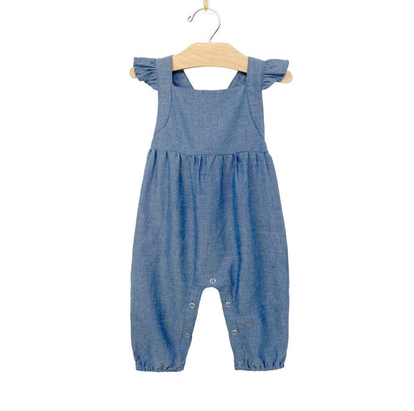 City Mouse Cross Back Long Romper