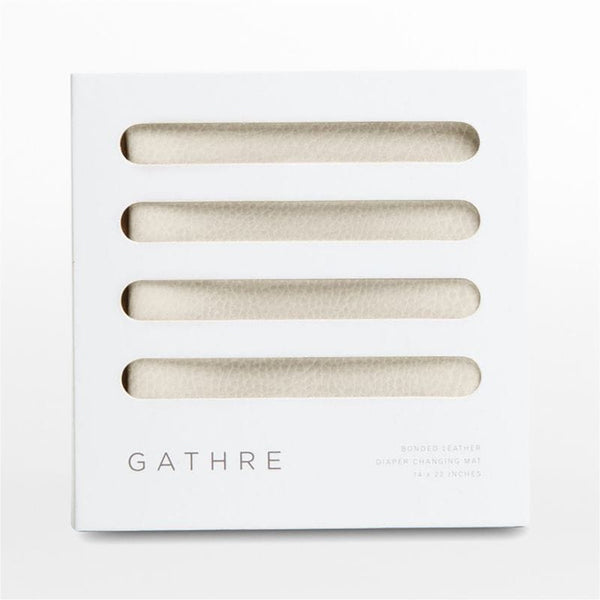 Gathre Micro+ Ivory Bonded Leather Baby Changing Pad