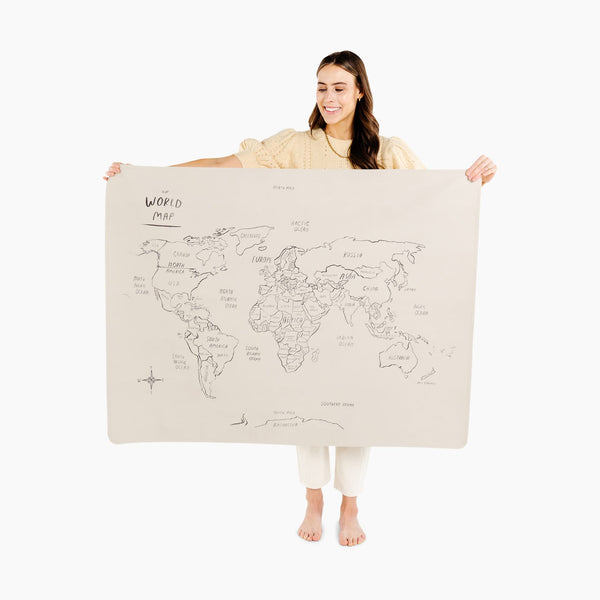 The GATHRE Map Tapestry Play Mat