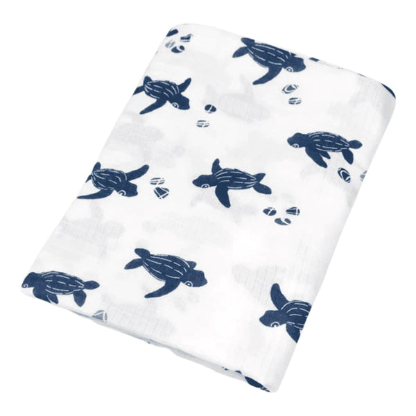 Oliver and Rain Organic Baby Swaddle - Turtle