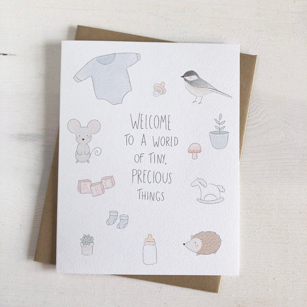Tiny Precious Things - Baby Card for New Parents