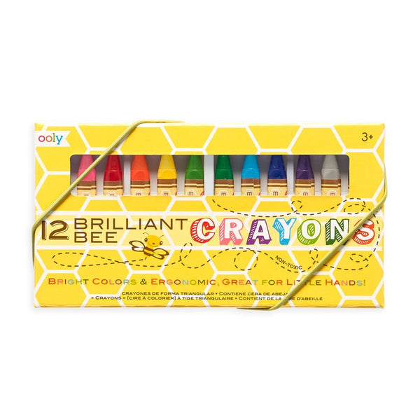 Ooly Brilliant Bee Crayons, Set of 12