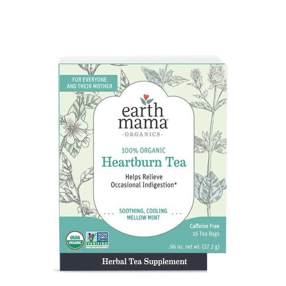 Earth Mama Organics Heartburn Tea 16 Count